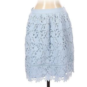 Club Monaco Powder Blue Lace Skirt